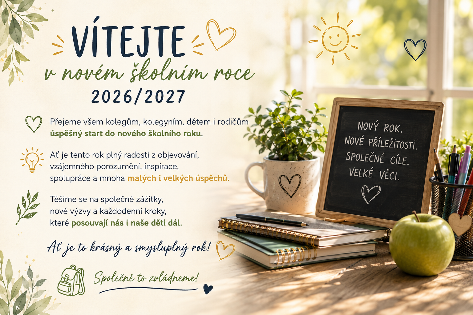 Vítejte v novém školním roce 2026/2027